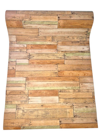 Шпалери вінілові 10 × 0.53 м 5564-12, під дерево в теплих відтінках для кухні, коридору, балкону, вітальні Слов'янські шпалери (340275487)