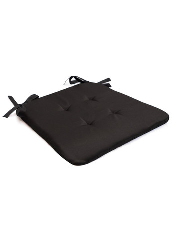 Подушка для стула 32х38х3 черная No Brand (324830947)