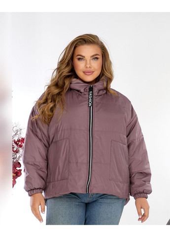 Темно-лілова демісезонна жіноча весняна куртка з плащівки — заміри в описі куртка-пальто GD/GL Модний простір