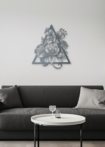 Деревянная картина на стену, декор в комнату "Цветочный цветок", минималистичный стиль 50х60 см Woodyard (292113094)