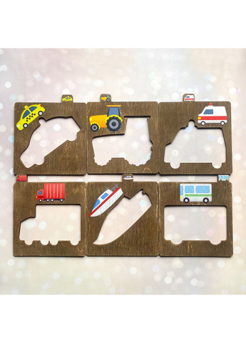 Детский набор трафаретов для рисования: Транспорт (6 трафаретов) Creative (360659394)