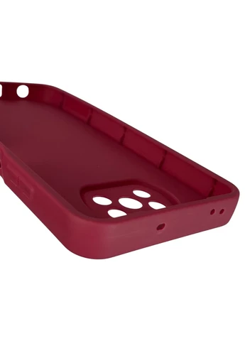Чохол силіконовий Soft Touch з 3D принтом чарівна мінні маус для Poco X3 NFC бордовий (Повний захист камери) Xiaomi (378972407)