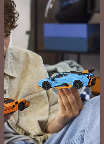 Конструктор Speed Champions Lamborghini Revuelto и Huracán STO, 607 деталей цвет разноцветный ЦБ-00282674 Lego (346392850)