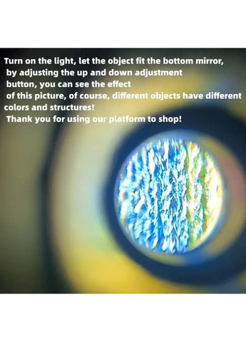 Дитячий іграшковий міні мікроскоп збільшення до 200 разів з підсвіткою No Brand (368802052)