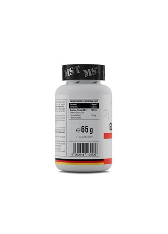 Передтренувальний комплекс Guarana 22%, 90 капсул MST (334705831)