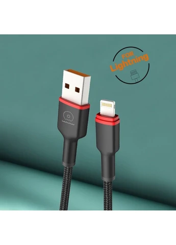 Кабель -X203 USB Lightning 2,4А black WUW (384685732)