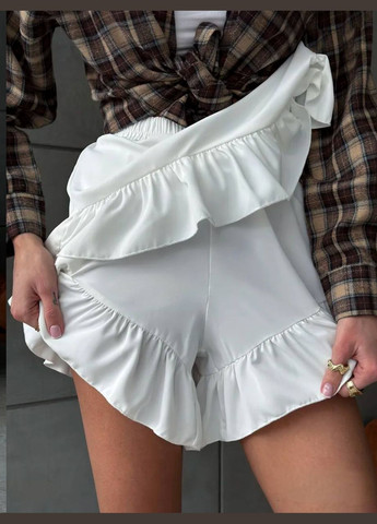 Женские молочные шорты-юбка No Brand (337178033)