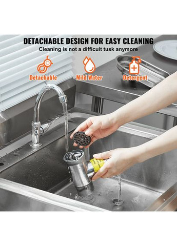 Професійна електрична м'ясорубка 1A-PG612G, 2,27 кг/хв 575 Вт Vevor (351505657)