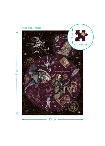 Пазл класичний "Harry Potter. Лідер. Перфекціоністка. Надзвичайна" 200507, 500 елементів DoDo Toys (319146297)