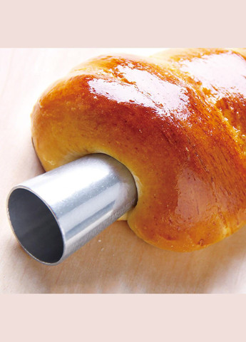 Кондитерські конуси металеві для випікання трубочок Каннолі Ø40х120 мм (10 трубочок) Kitchette (317638742)