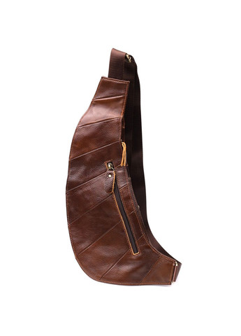 Мужская сумка интересной формы через плечо из натуральной кожи 22959 Vintage (348430307)