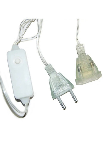 Гірлянда світлодіодна новорічна зі сніжинкою сніговиком роботою від мережі 220В 3х0,7 м 90 лампочок (482123-Prob) Різнобарвна Unbranded (370688111)