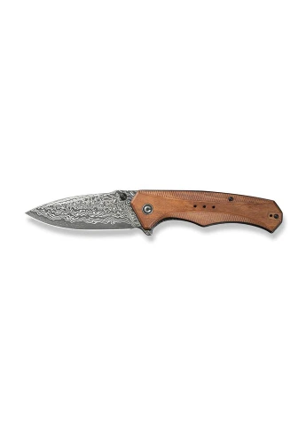 Ніж складаний Photonix C23081B-DS1, дамаська сталь, Liner Lock, EDC, Drop Point, 129,2 г, натуральна деревина Civivi (395602829)