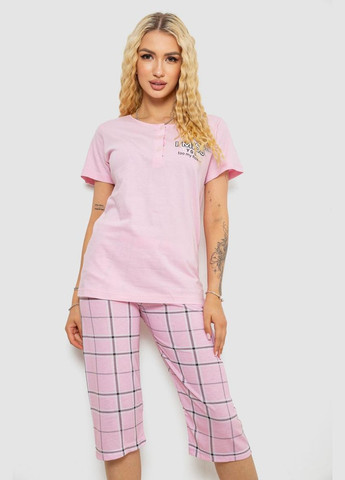 Рожева всесезон жіноча піжама з принтом Fashion