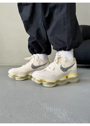 Бежевые летние кроссовки nike air max scorpion flyknit beige найк аир макс No Brand