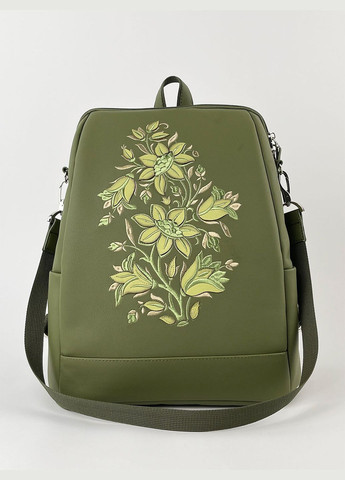 Комплект (рюкзак та косметичка) N23000 оливковий Alba Soboni міський (280930823)