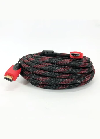 Кабель HDMI - HDMI 10m усиленный в обмотке 10м шнур No Brand (366238708)