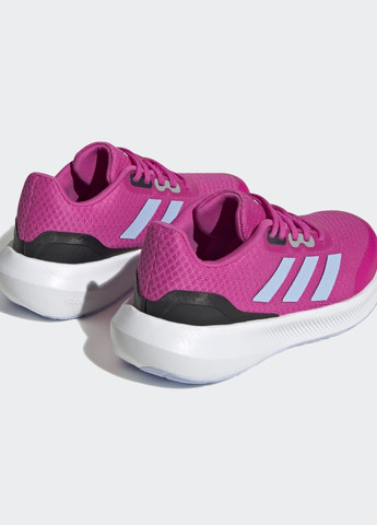 Розовые всесезонные беговые кроссовки runfalcon 3 lace adidas