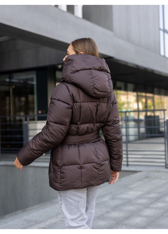 Коричневий зимній Пуховик Geran