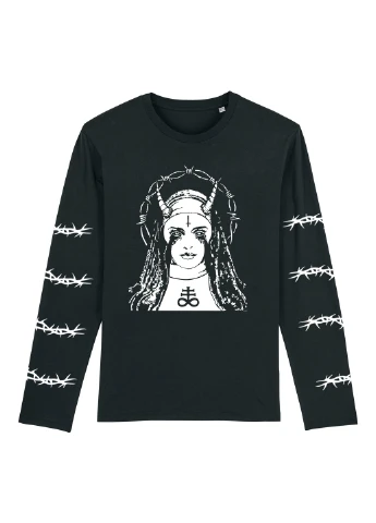 Лонгслів унісекс зі стразами No Love Black Taboo clothing company (393115221)