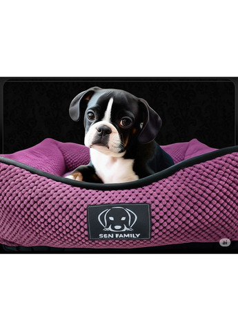 Лежанка 70х55х16см из текстиля для маленьких собак и кошек "Doris Raspberry" (Фуксия) S&N Family (361204689)
