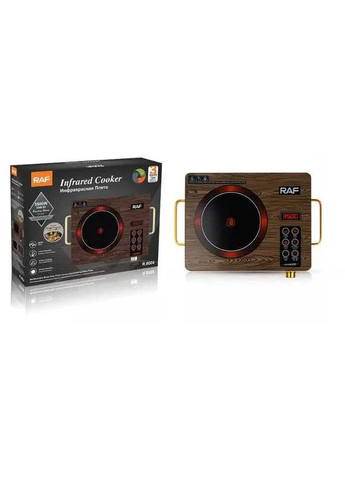 Плита одноконфкова електрична кухонная R.8003 інфрачервона 3500 Вт із сенсорним керуванням RAF (297331668)