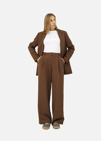 Жіночі штани палаццо колір коричневий CB-00258607 Yuki (316385971)