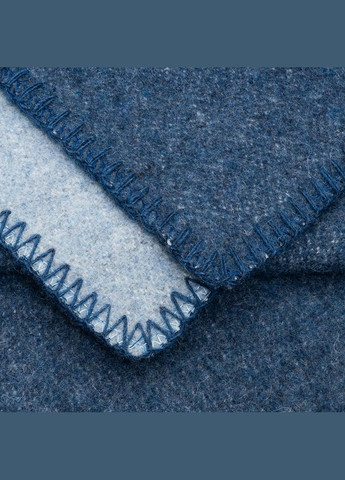 Плед-одеяло шерстяной синий/голубой 130 х 170 см Love You (306716220)