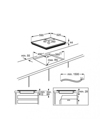Варочная поверхность индукционная IAE64843FB AEG (321998855)