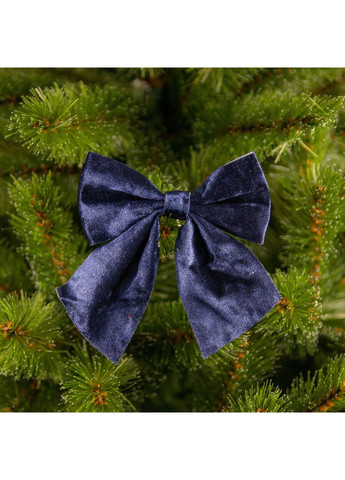 Бант декоративний Mica Decorations 13 см, 2 шт, сині Chomik (369144831)