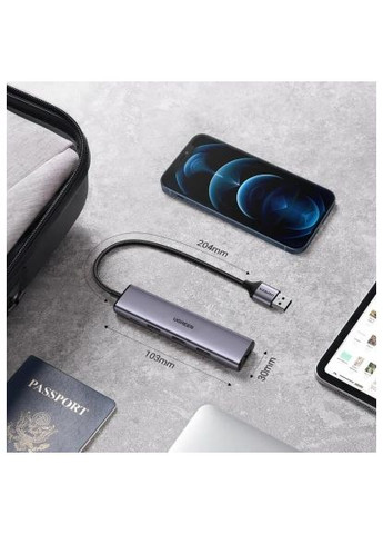 Концентратор (20805) Ugreen USB 3.0 to 4xUSB 3.0 CM473 (366693518)