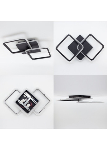 Cветодиодная люстра MOKA 3S 62 Вт 550x310x72 мм Черная ESLLSE (358201887)