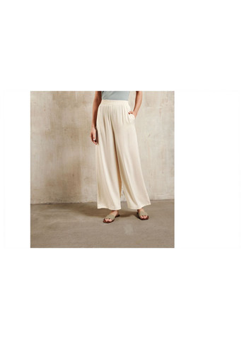 Штани Кюлоти широкого крою для жінки LIDL 399105 44(L) білий Esmara (333751694)