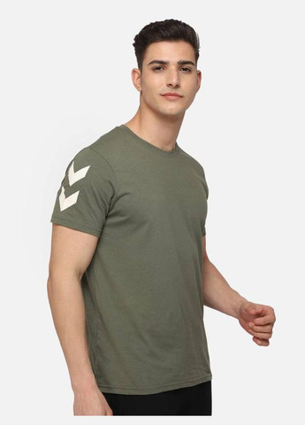 Хакі (оливкова) футболка з логотипом для чоловіка 212570 хакі Hummel