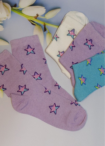 Комбіновані шкарпетки жіночі 6 пар житомир ws 214/6 р.36-40 XTeam зірки (351581671)