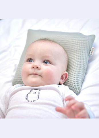 Подушка дитяча Papaella 25x26x8 — D-7,5 ортопедична сіра IDEIA (314831288)