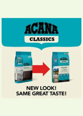 Wild Coast Recipe (Акана Вайлд Коуст Рецип) сухий корм для собак усіх порід з рибою Acana (297512603)