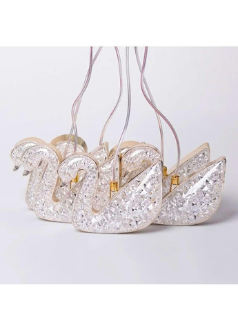 Гирлянда штора с фигурками Сваровски 3 метра 6 ламп теплый желтый свет 6L3MSWA Garlando (370802226)