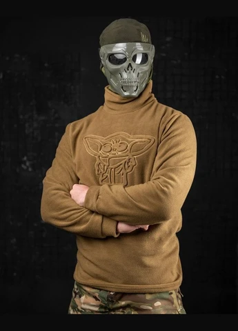 Тактична флісова кофта військова чоловіча фліска йоду Койот No Brand (315834933)