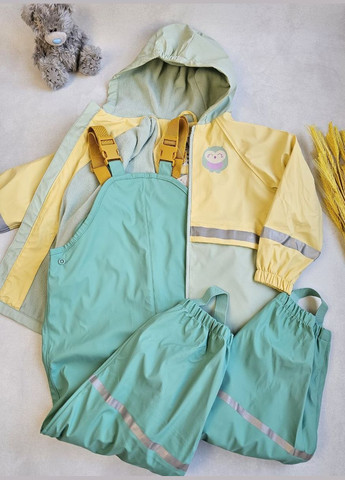 Дождевик детский костюм на флисе грязепруф Lupilu Куртка та Напівкомбінезон (333986254)