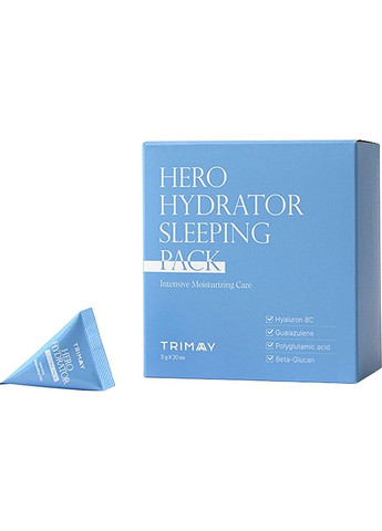 Зволожуюча нічна маска з бета-глюканом Hero Hydrator Sleeping Pack (20х3g) 20x3g (1361252-18844261) TRIMAY (368610179)