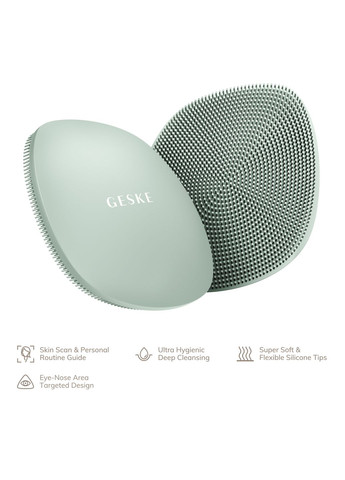 Щетка для лица Facial Brush 4в1 green GESKE (341526187)
