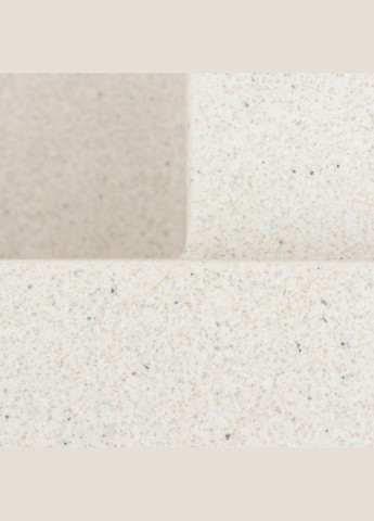 Гранитная мойка для кухни 9651 ATLAS матовая Белая в точку Platinum (342069239)