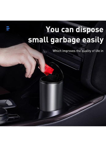 Автомобільний сміттєвий контейнер Gentleman Style Vehicle-mounted Trash Can（Bag1 roll/30）Dark gray Baseus (360875297)