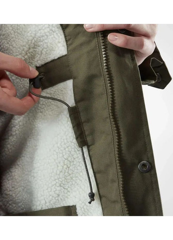 Комбинированная демисезонная куртка greenland winter parka w laurel green Fjallraven