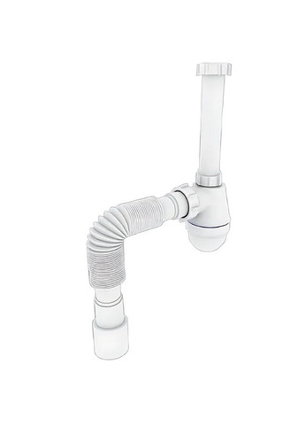 Сифон для раковины SU-03-В без выпуска, с ревизией ( ) 1 1/4'' (ZX5084) Zerix (346277311)