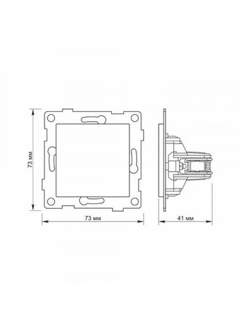 Заглушка для рамки серебряный шелк BINERA Videx (366298455)