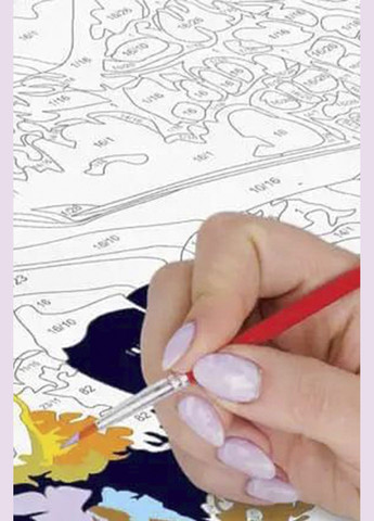 Картина за номерами "Ярмарок півоній" колір різнокольоровий CB-00263657 Brushme (319115060)