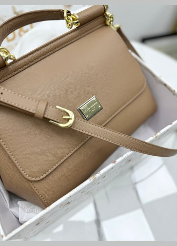 Сумка Дольче Габана Sicily Medium - коричневый 26cm No Brand (322394083)