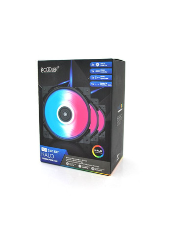 Система охлаждения универсальная 5VRGB HALO, 3pin, RPM 1800±10%, BOX PCCooler (314974220)